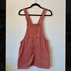 Pink overall dress
